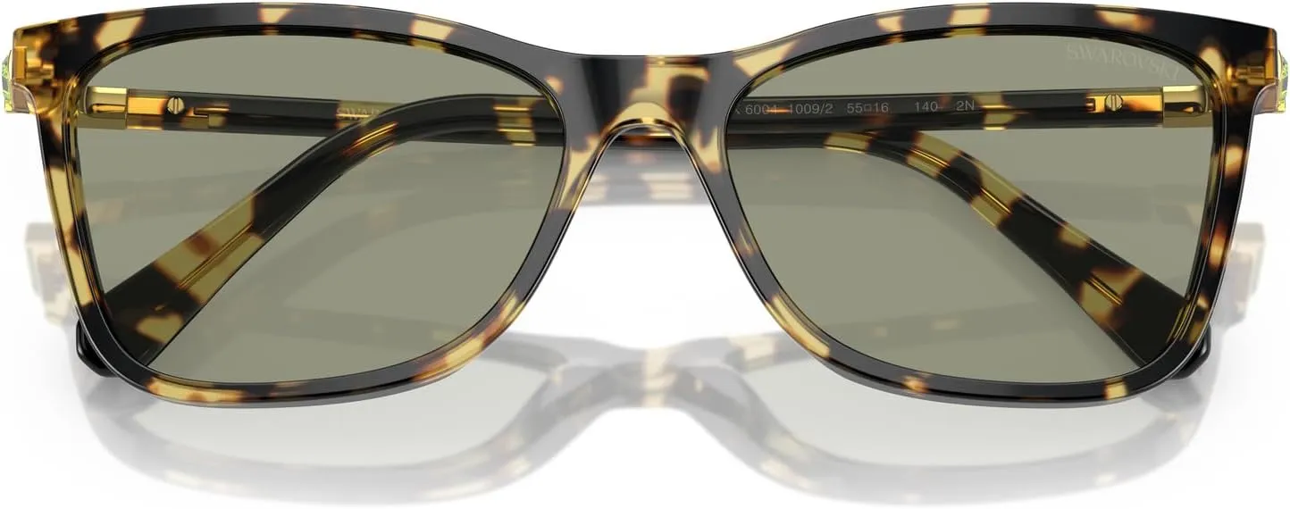 Swarovski Women's Sk6004 Rectangular Sunglasses