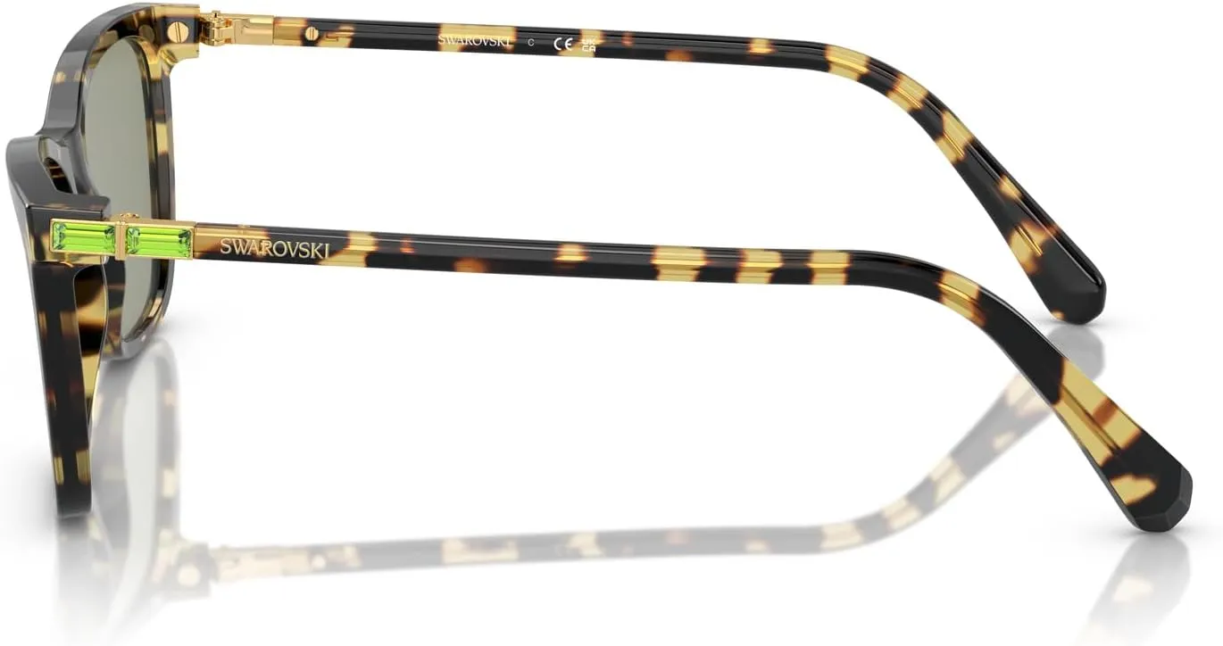 Swarovski Women's Sk6004 Rectangular Sunglasses