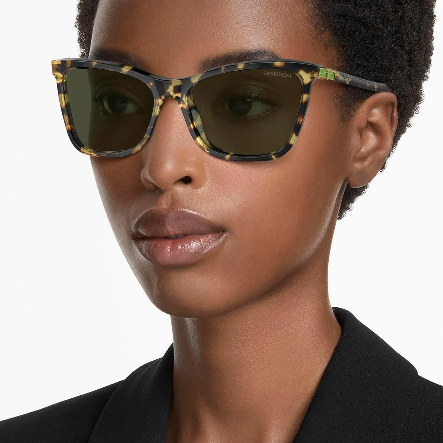 Swarovski Women's Sk6004 Rectangular Sunglasses