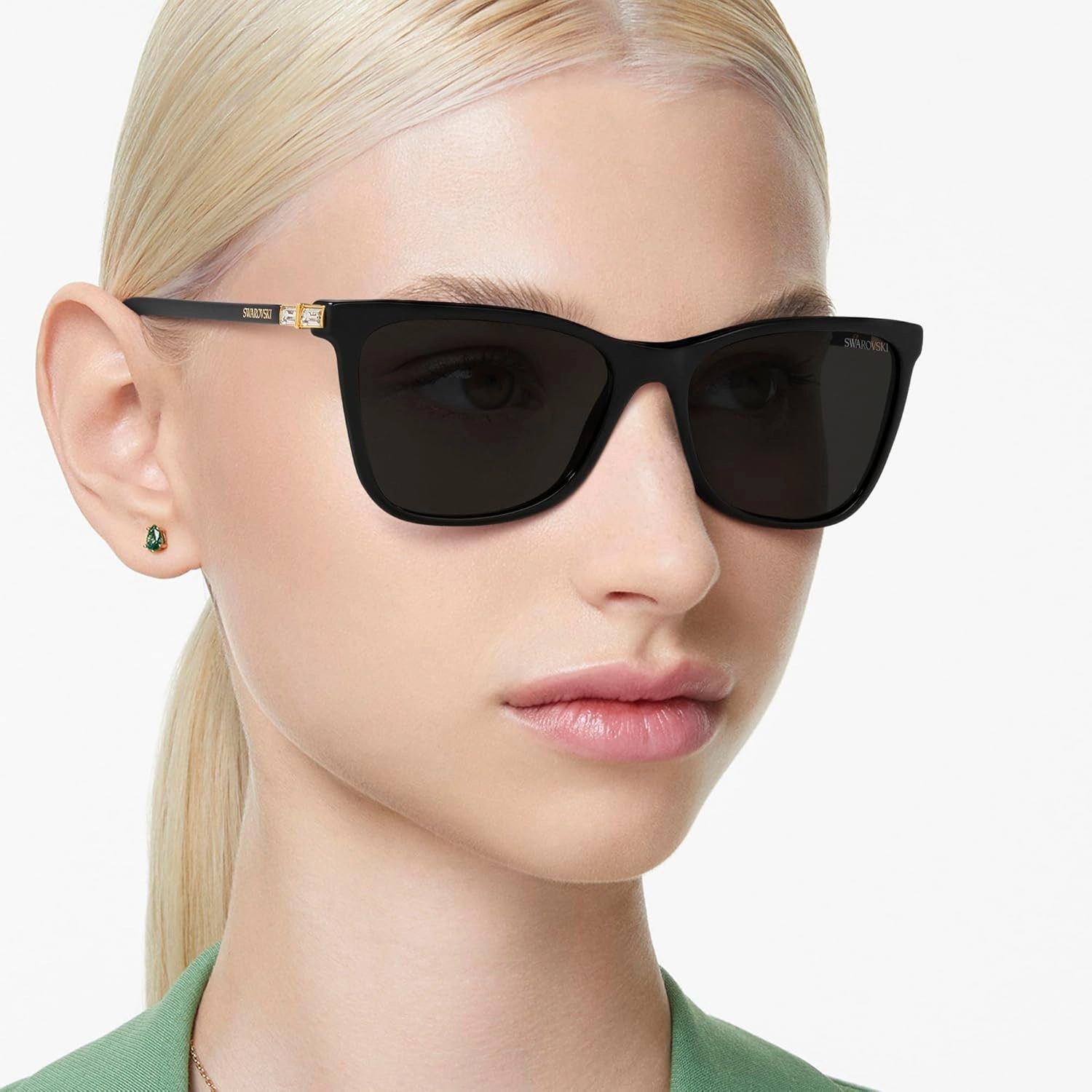 Swarovski Women's Sk6004 Rectangular Sunglasses