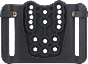 Tactical Nylon Holster Adapter, Adjustable Angle Multi-Holes Belt Loop Clip Adapter Attachment for Holsters and Mags Pouche Quick Locking