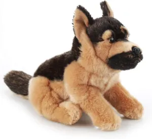 TAMMYFLYFLY Pugsly Pug Plush Stuffed Animal Puppy Dog, 12 inches (German Shepherd Dog)