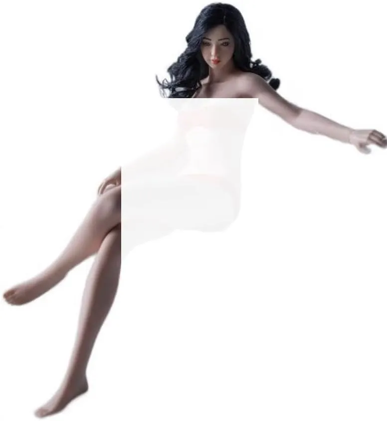 TBLeague 1/6 Scale 12 inch Female Super Flexible Seamless Figure Body, Steel Bone Well-Proportioned Small Breasts Collectible Action Figures with Pale Skin(PLSB2021-S46)