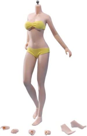 TBLeague PHMB2022-S48A 1/6 Scale Super Flexible Female Seamless Body 12 Inch Collectible Action Figure Doll (Pale Skin, Without Head)