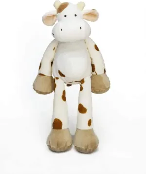 Teddykompaniet Diinglisar Adorable Stuffed Animal Lovely Realistic Large Cow Animal Baby Comforter Soft Plush Sleep Toys | Birthday Gift for Baby Child Toddler |Ages 0 