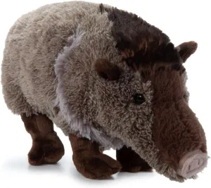 The Petting Zoo Javelina Stuffed Animal Plushie, Gifts for Kids, Wild Onez Wildlife Animals, Javelina Plush Toy 12 inches