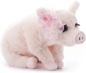 The Petting Zoo, Lash'z Pig Stuffed Animal, Gifts for Girls, Pig Plush Toy 12 inches