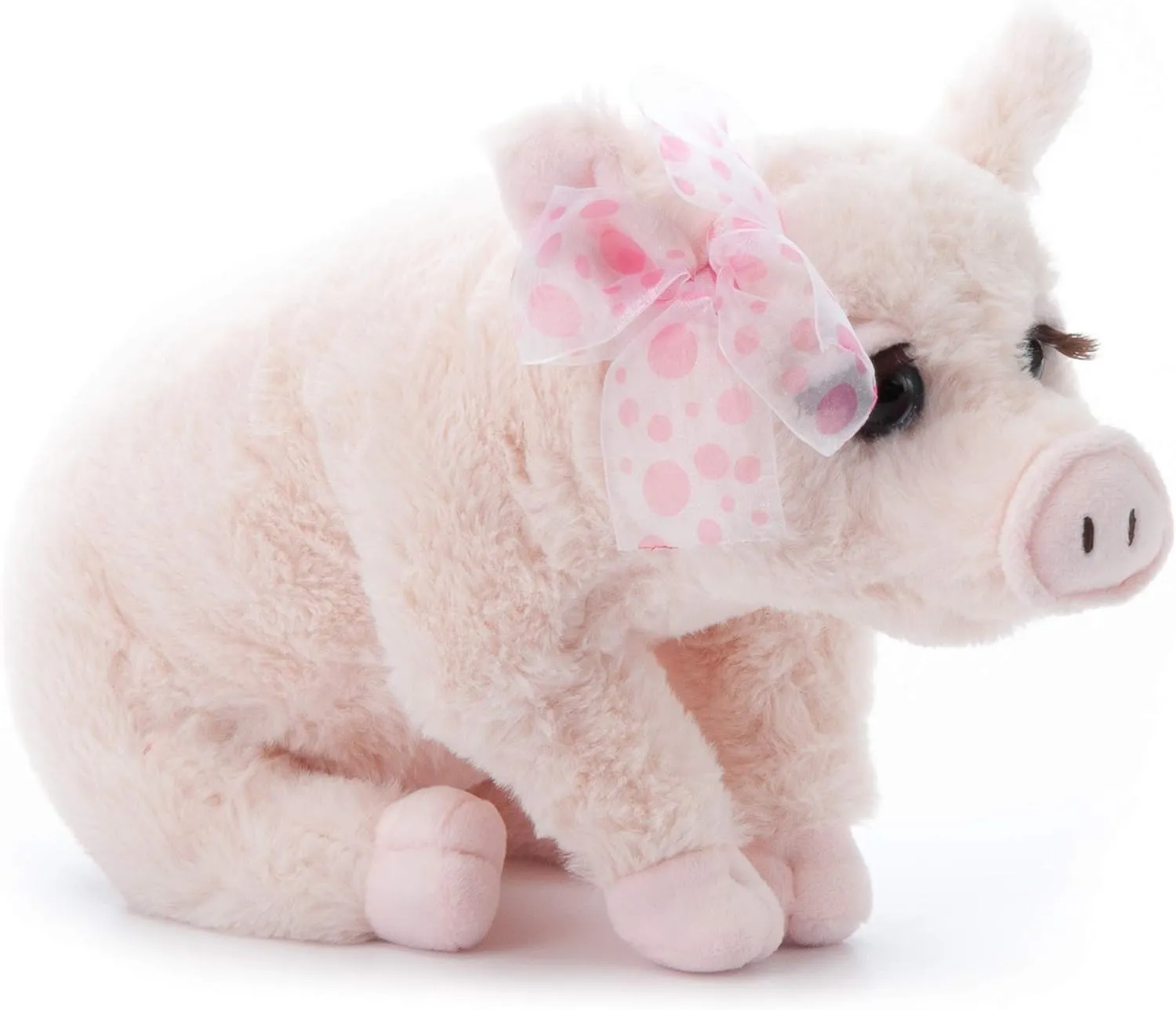 The Petting Zoo, Lash'z Pig Stuffed Animal, Gifts for Girls, Pig Plush Toy 12 inches