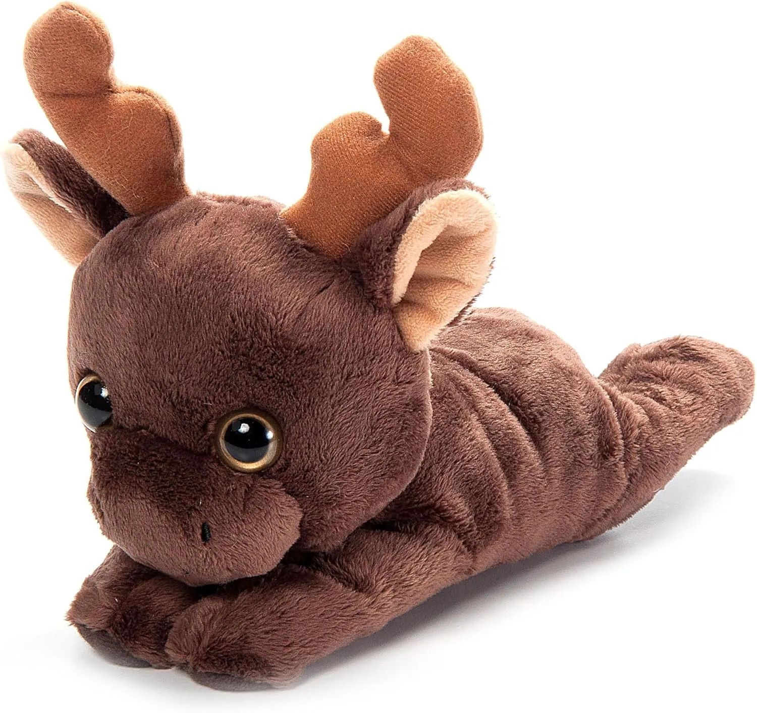 The Petting Zoo Moose Stuffed Animal Plushie Slap Bracelet, Gifts for Kids, Slapstix Wildlife Animals, Moose Plush Toy, 10 inches