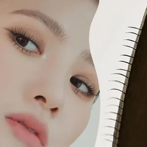 THE TOOL LAB Happyrim Underlash Individual 2type 1pack(3pairs) - Black Natural Lower False Eyelashes Under Bottom Fake Eye Lashes Makeup (U042I)