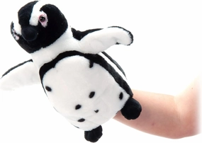 The Petting Zoo African Black-Footed Penguin Hand Puppet Stuffed Animal Plushie, Gifts for Kids, Puppetz Animals, Penguin Interactive Puppets Plush Toy 19 Inches