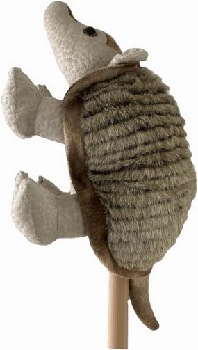 The Petting Zoo Armadillo Stuffed Animal Plushie, Gifts for Kids, Ride Along Hobby Animals, Armadillo Plush Toy, 24 inches