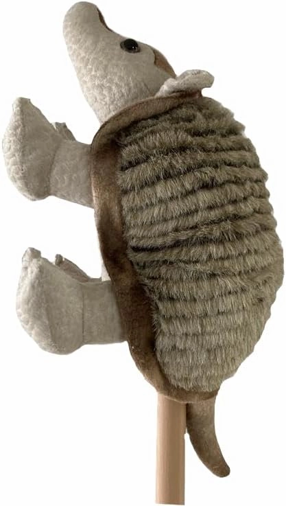The Petting Zoo Armadillo Stuffed Animal Plushie, Gifts for Kids, Ride Along Hobby Animals, Armadillo Plush Toy, 24 inches