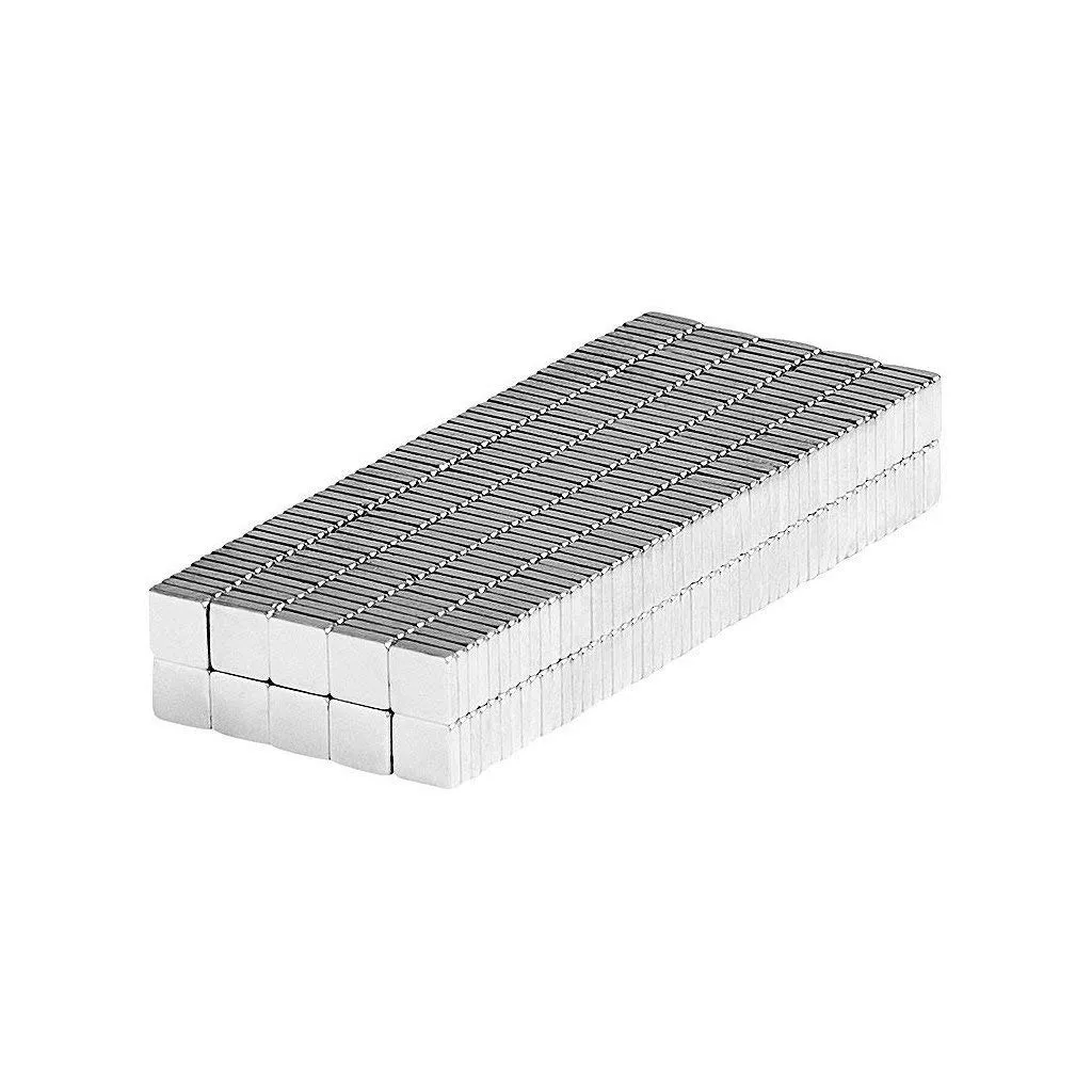 Tiny 1/8x1/8x1/32 Square Block Magnets - Universal Very Small 3x3x1 Magnetic Holder Fastener Building Tool Organizer Multi-Use Magnet Flat Rectangle (500 Pack)