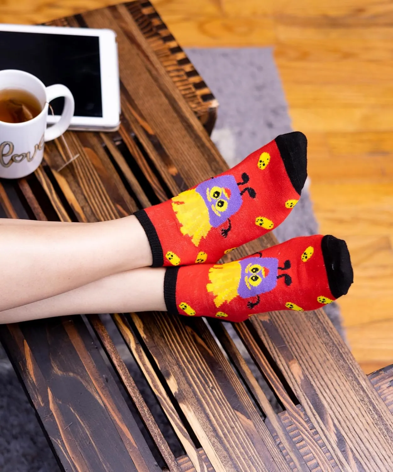 Tipi Toe Women's 20 Pairs Funny Novelty Low Cut Colorful Patterned No Show Socks For Women