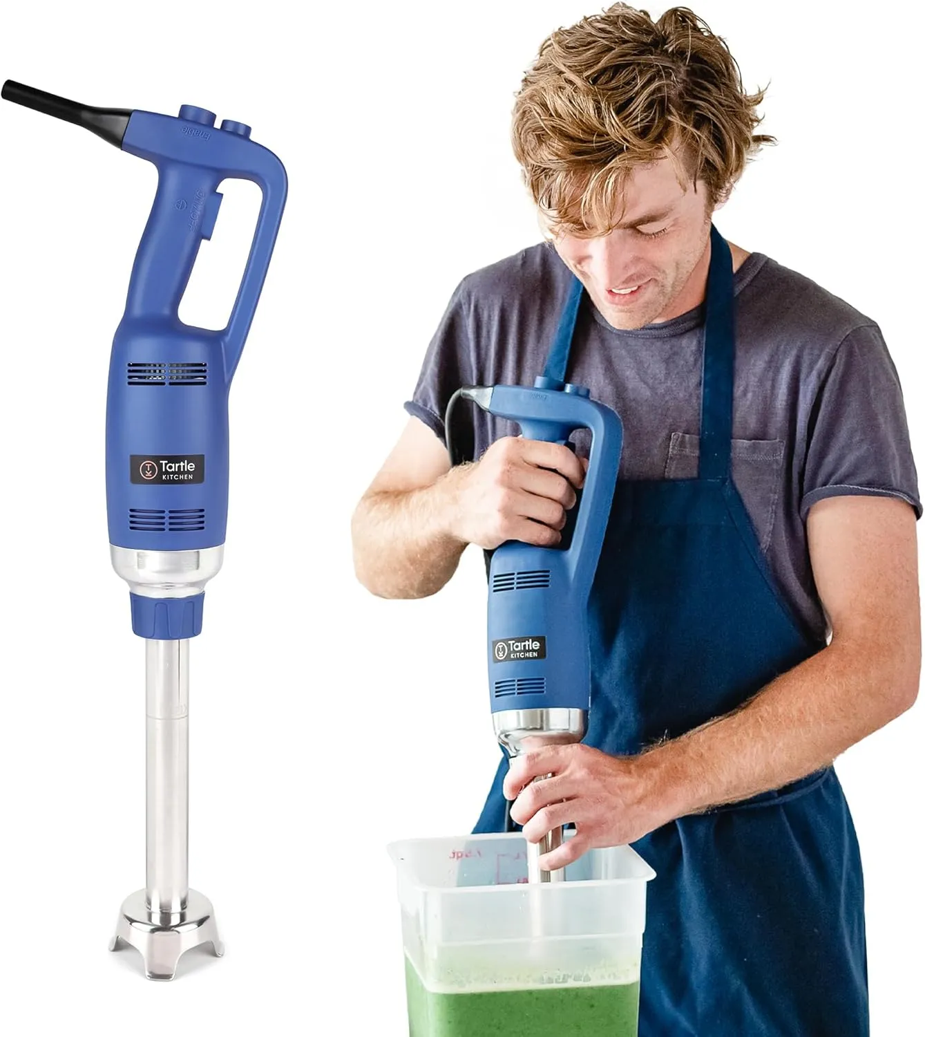 TK Commercial Immersion Blender, 500 Watt/.5 HP Variable Speed Motor, 16,000 RPM Heavy Duty with Performance Assurance - 12"