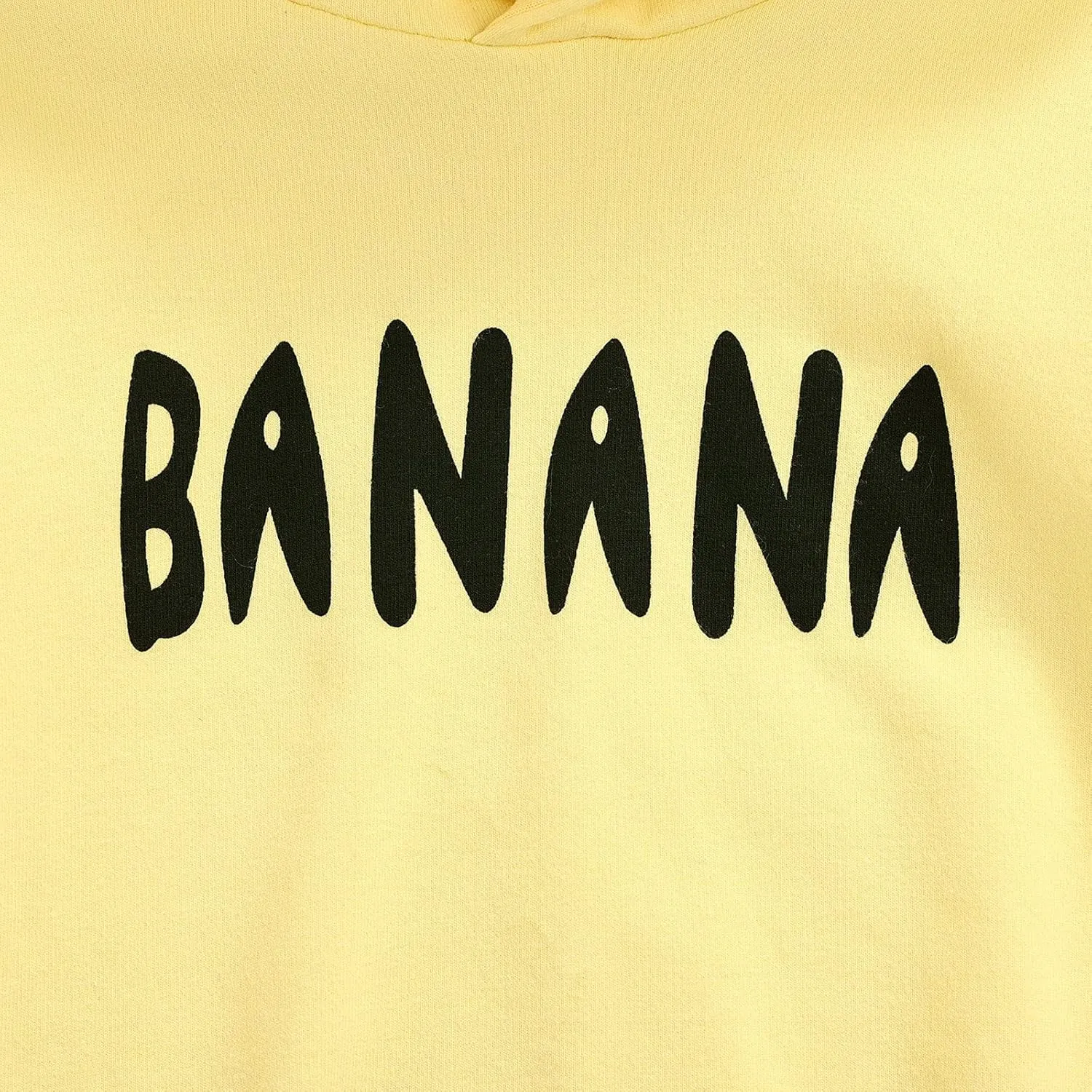 Toddler Baby Banana Outfit Infant Banana Costume Long Sleeve Yellow Fruit Romper Hooded Pullover Girl Boy Clothes