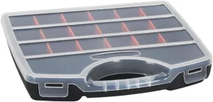 Tools Organizer Box Fishing Tackle Box with Handle Hardware Storage Container with Removable Dividers for Screw Fasteners