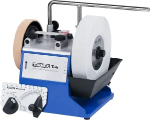 Tormek T-4 Original - Compact Water Cooled Sharpening System for Knives and Edge Tools - US Version - English Handbook