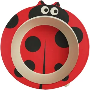 Totority Fiber Baby Feeding Bowl Cartoon Lady Bowl for Children Healthy Plates Stain-resistant Tableware