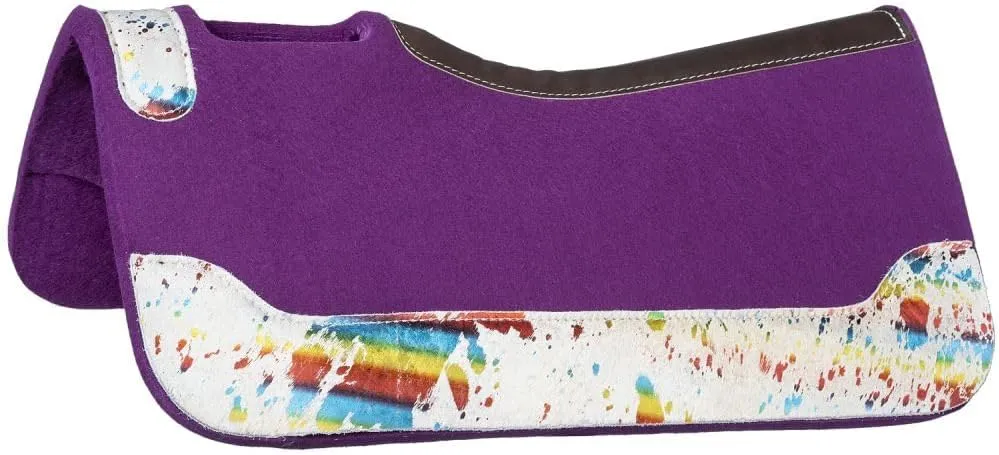 Tough 1 Acid Wash Cowhide Saddle Pad