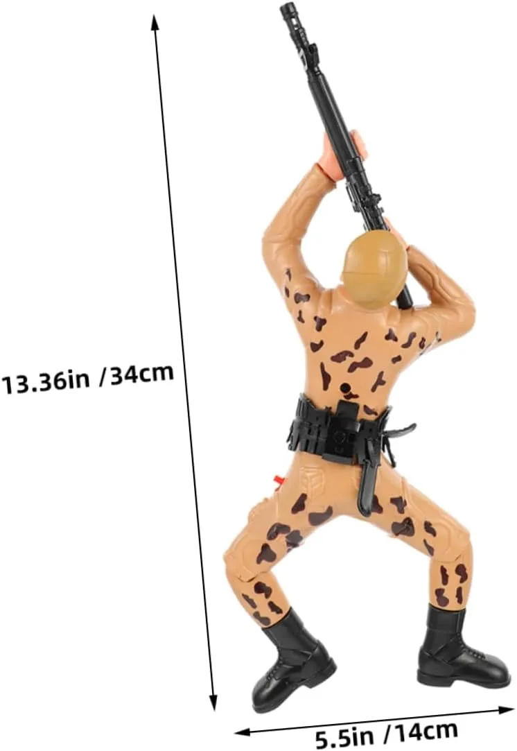 TOYANDONA 2pcs Crawling Soldier Action Figures for Interactive Educational for Boys Skill Building Army Safe Engaging Plaything for Early Learning and Physical Development