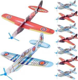 Toyvian 36pcs Airplane Toys Interactive Glider Planes for Boy Girl Funny Outdoor Flying Toys Portable Gliders for Birthday Party Favors and Classroom Prizes