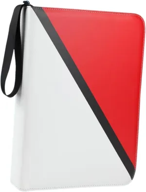 Trading Card Album with 50 Removable Sleeves and Carry Strap for Sports Cards Enthusiasts TCG Storage Solution