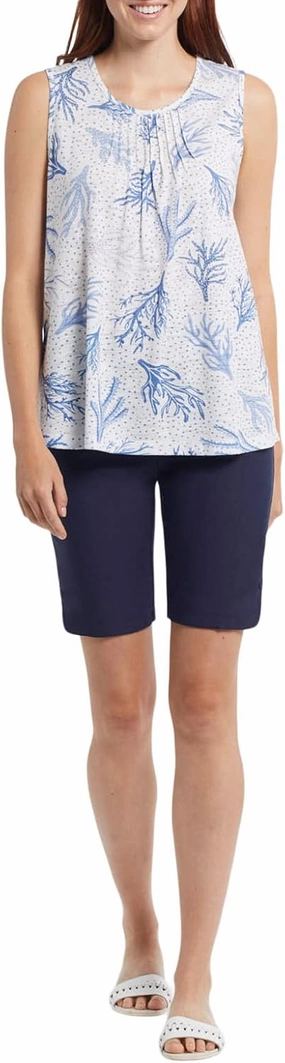 Tribal Women's Flatten It Pull on Short W/Snap Slit