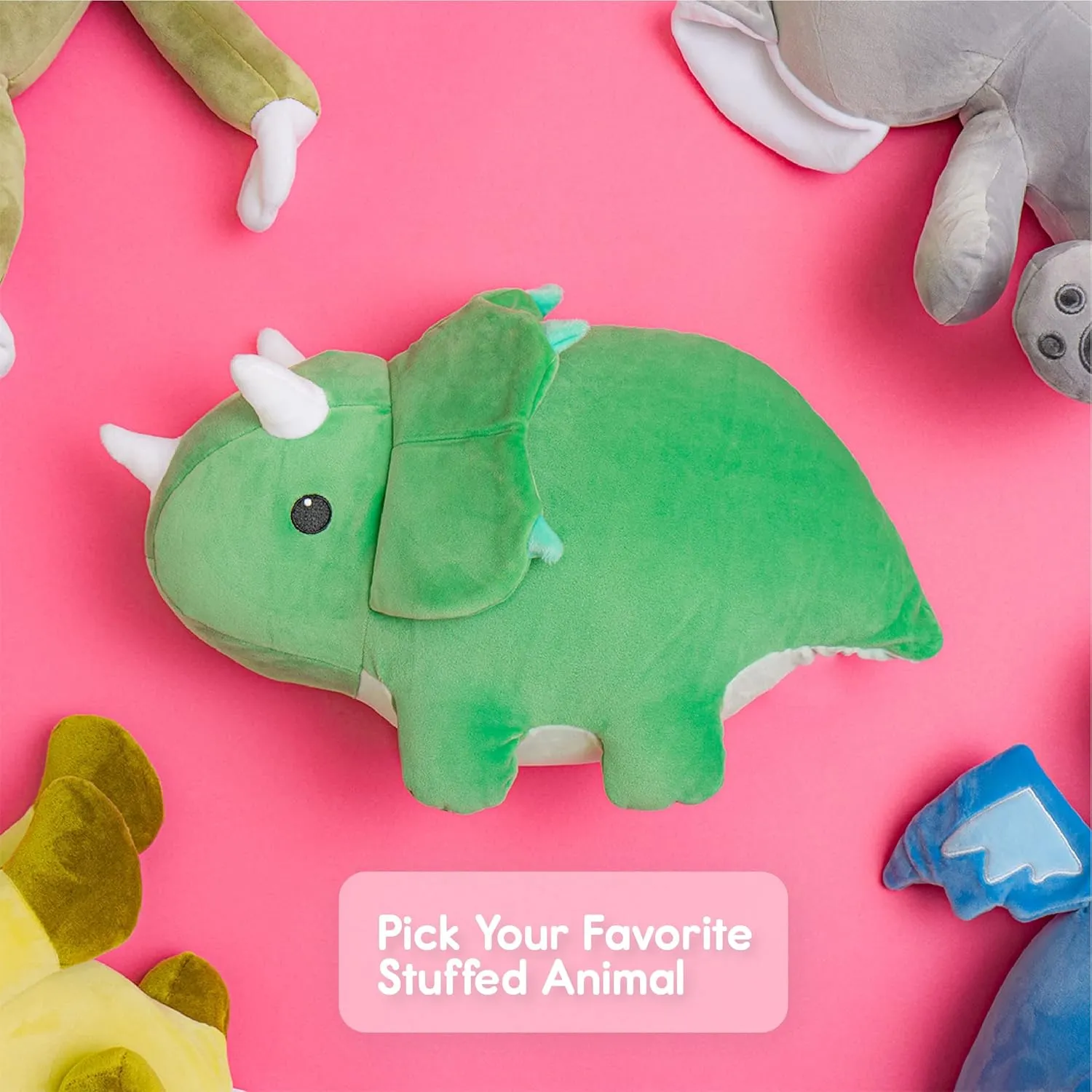 Triceratops Dino Stuffed Animals Ultra Soft Plush Cute Stuffed Triceratops Dinosaur Toy Stuffed Animals for Girls and Boys