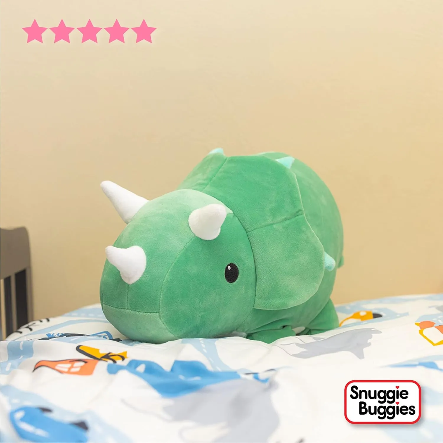 Triceratops Dino Stuffed Animals Ultra Soft Plush Cute Stuffed Triceratops Dinosaur Toy Stuffed Animals for Girls and Boys