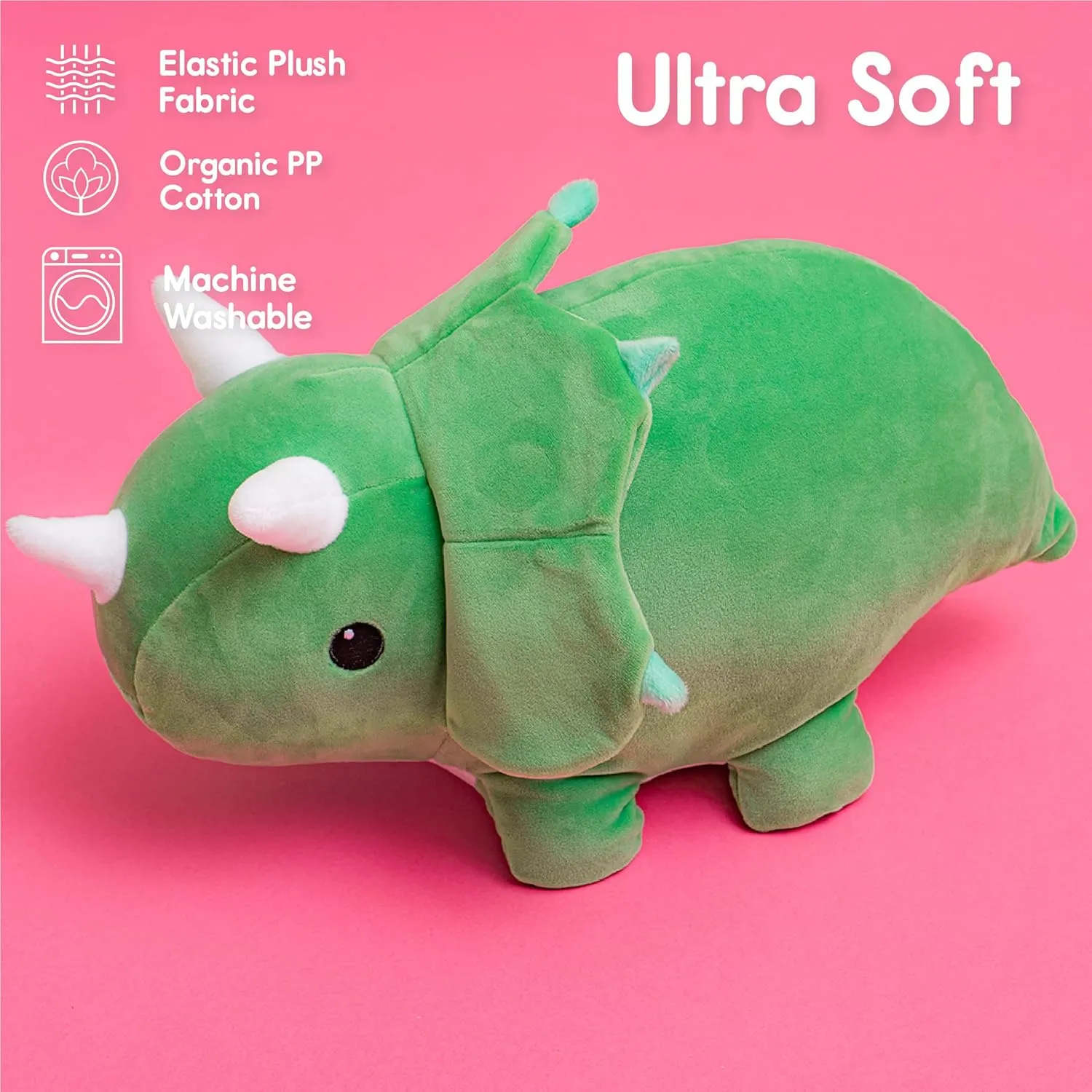 Triceratops Dino Stuffed Animals Ultra Soft Plush Cute Stuffed Triceratops Dinosaur Toy Stuffed Animals for Girls and Boys