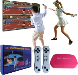 TV Game Console Built in 883 Games, Retro Video Game Machine with 2.4G Wireless Handheld Gamepad Somatosensory Control, HDMI USB Plug and Play, Kid & Adult Interactive& Puzzle Game,Red