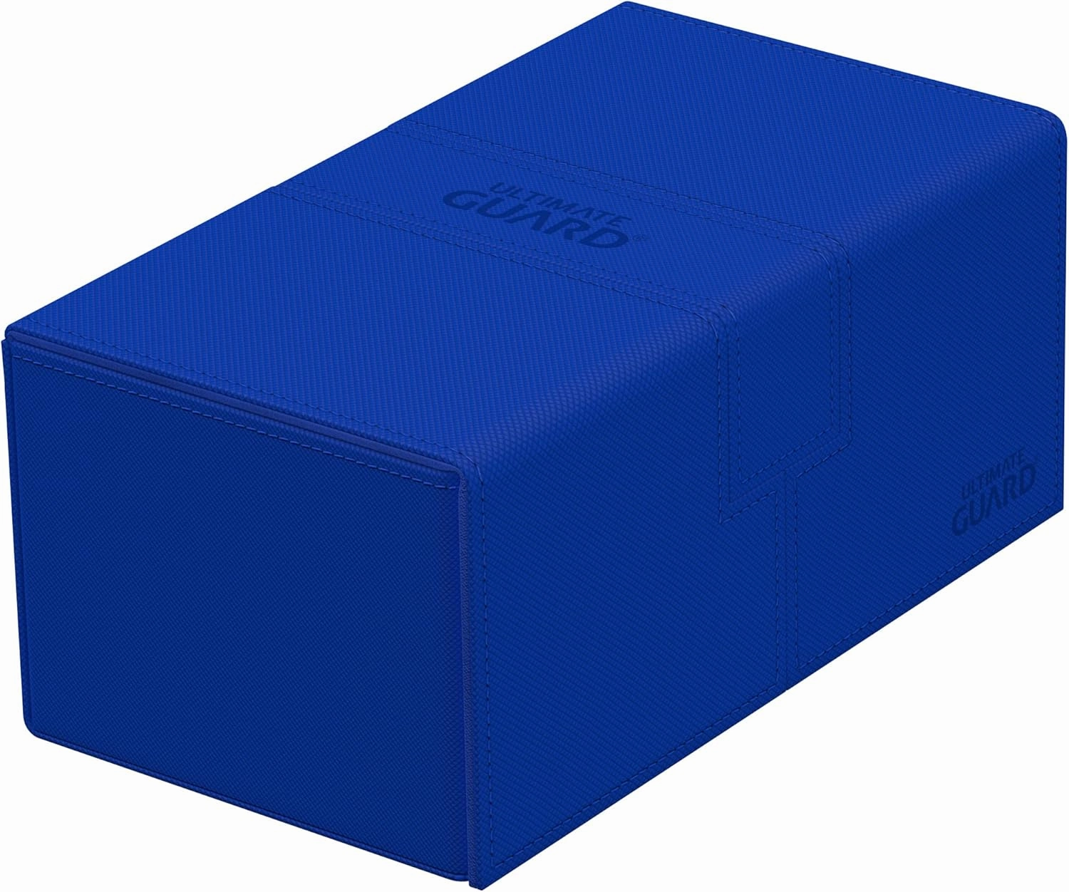 Ultimate Guard Twin Flip'n'Tray 200 , Deck Case for 200 Double-Sleeved TCG Cards   Dice Tray, Blue, Independent Magnetic Closure & Microfiber Inner Lining