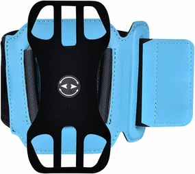 Universal Outdoor Sports Phone Holder Armband Wrist Case Rotary Gym Running Phone Bag Arm Band Case (Color : Blue, Size : 1)