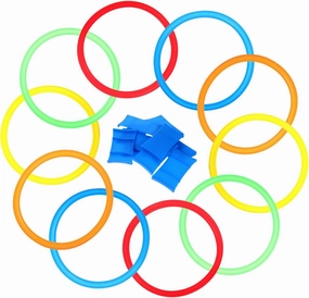 UPKOCH 1 Set Ring Toss Game Agility Rings for Play for Childrens Concentration and Coordination Development