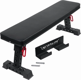 Valor Fitness Utility Weight Bench – Fold-Up Wall-Mount Flat Bench for Weightlifting, 1200 lb Capacity, Space-Saving Design for Serious Lifts & Home Gym Strength Training