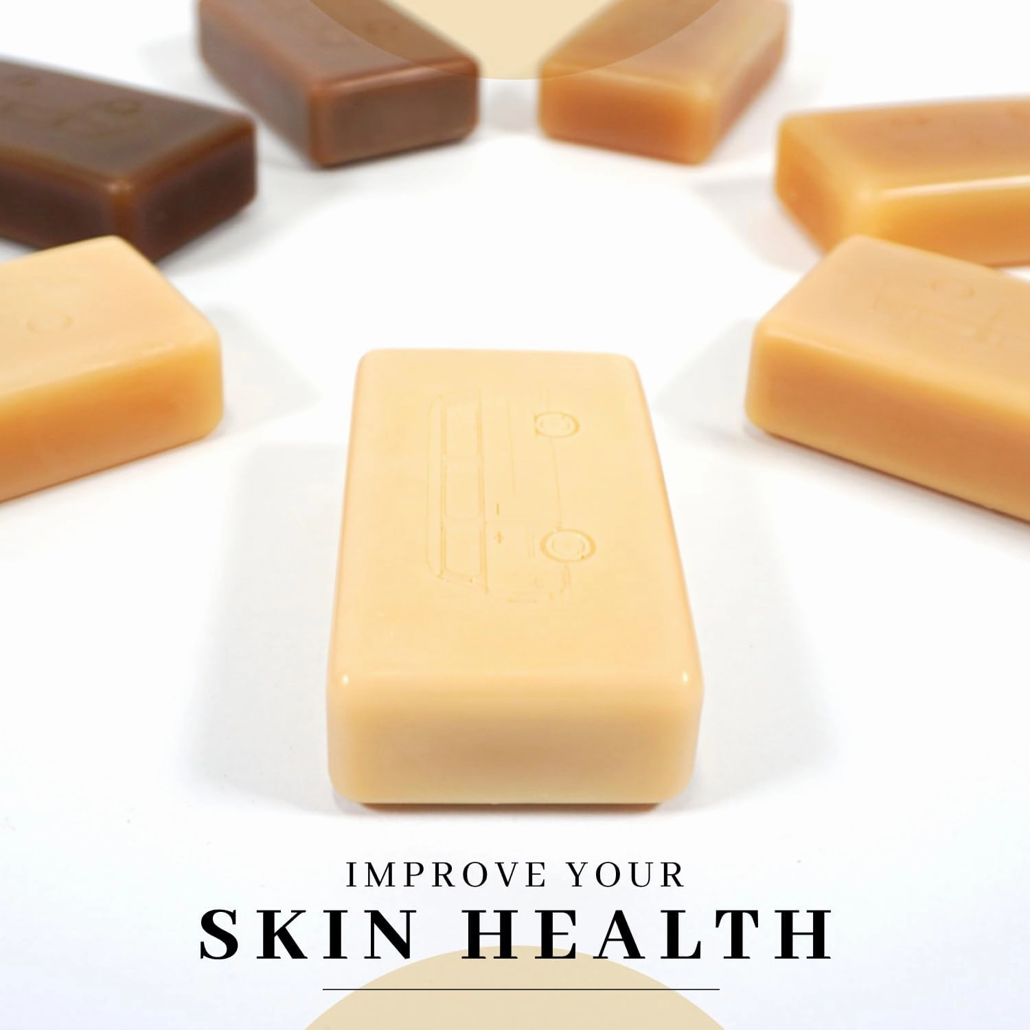 VanMan Beef Tallow and Coconut Oil Bar Soap – Pure Grass-Fed Beef Tallow Soap with Coconut Oil & Kaolin Clay, Subtle Grapefruit Scent, Hydrating & Nourishing, Clean Ingredients, 3.8oz - 10 Pack