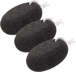 VICASKY 3pcs Natural Pumice Stone Foot Exfoliator for Hard Skin Removal Pedicure Scrub Tool for Callused Feet and Hands Care Massaging File for