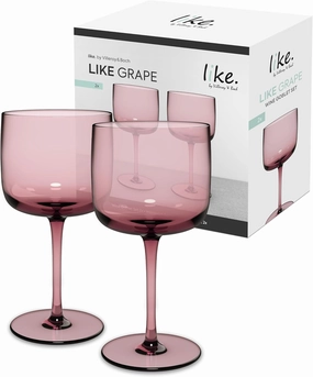 Villeroy & Boch Like Grape Wine/Water Glass Pair