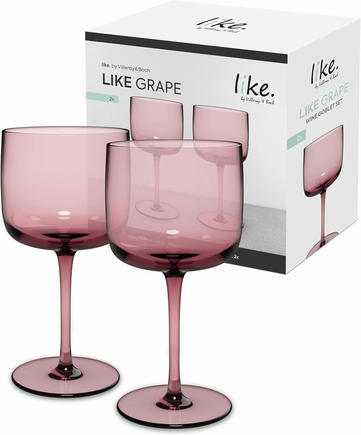 Villeroy & Boch Like Grape Wine/Water Glass Pair