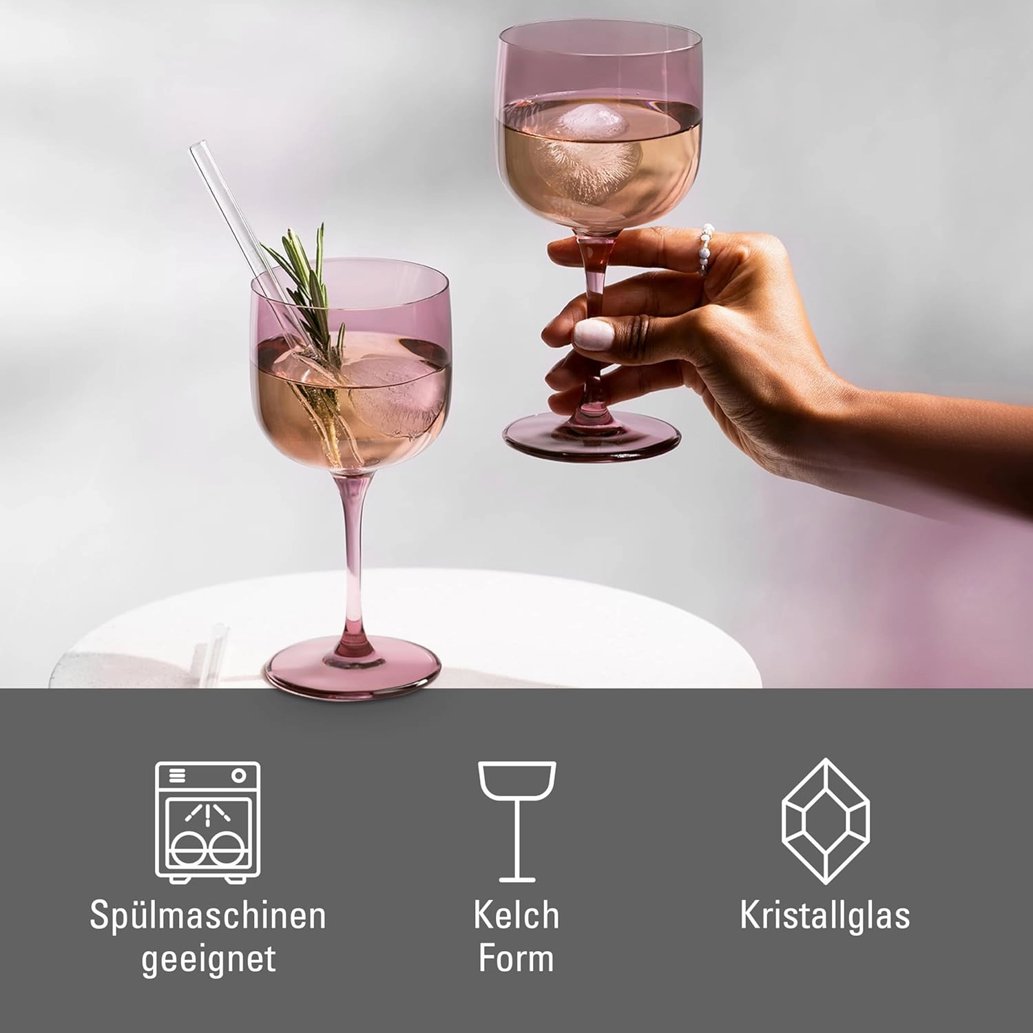 Villeroy & Boch Like Grape Wine/Water Glass Pair