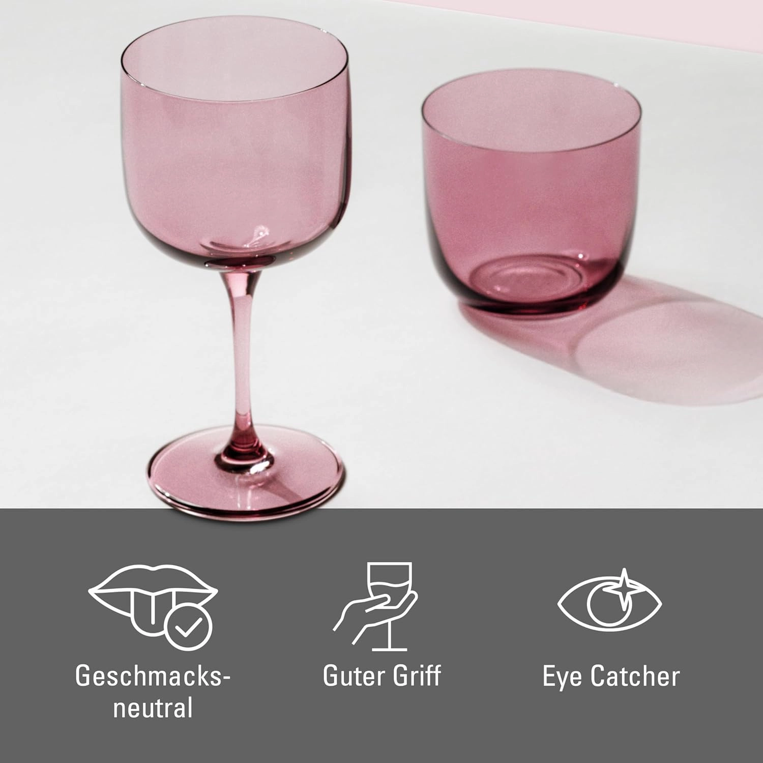 Villeroy & Boch Like Grape Wine/Water Glass Pair