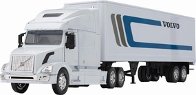 Volvo VN-780 Tractor Trailer Play Toy Truck Vehicle for Kids, Volvo Design, with Functions, Pre Built Semi, Realistic Look and Openable Doors Great Gift for Children