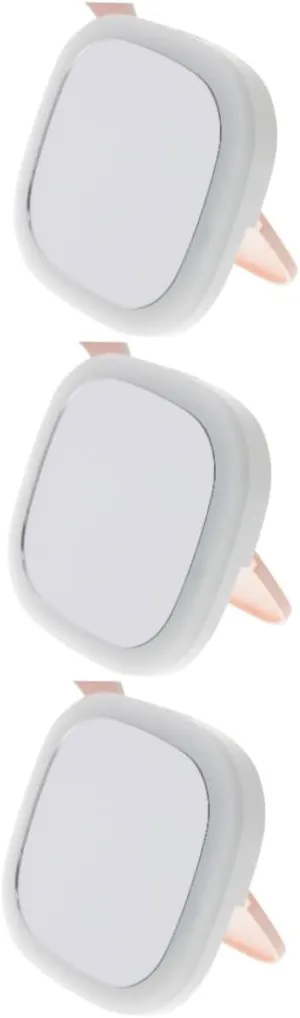 VOSAREA 3pcs Outdoor Portable Led Makeup Mirror Compact USB Rechargeable Pocket Mirror Night Light for Travel and Daily Use Double-Sided High-Definition for Girls and Women