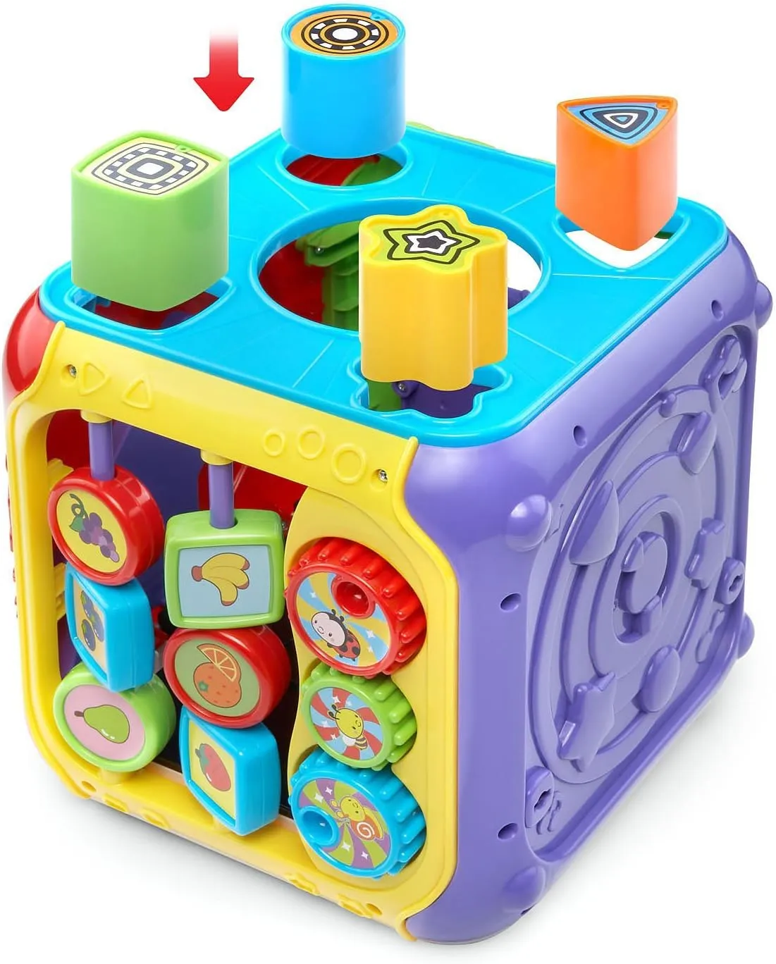 VTech Sort and Discover Activity Cube, Red