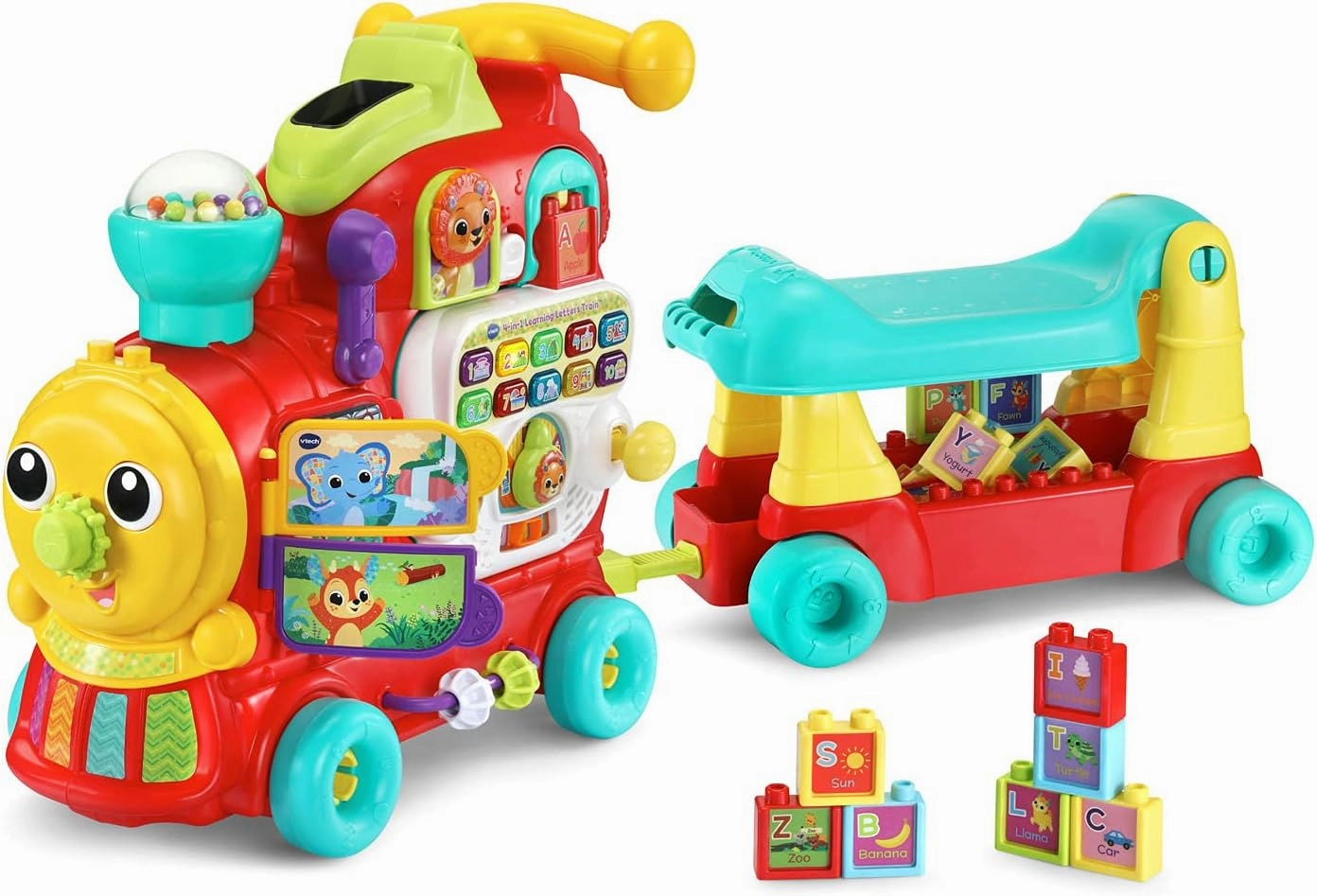 VTech 4-in-1 Letter Learning Train (Frustration Free Packaging), Red