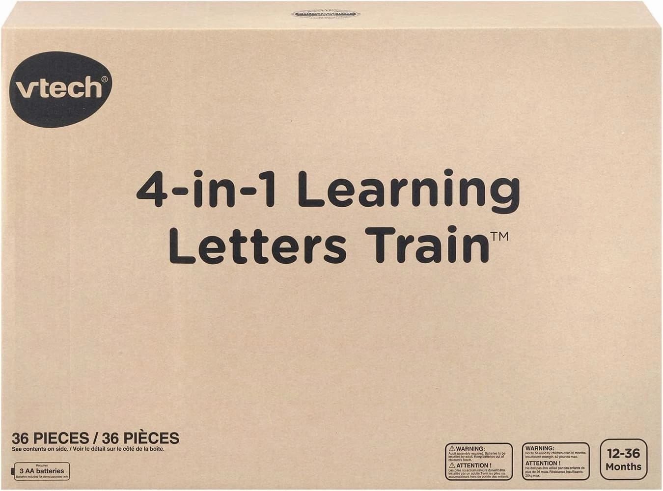 VTech 4-in-1 Letter Learning Train (Frustration Free Packaging), Red