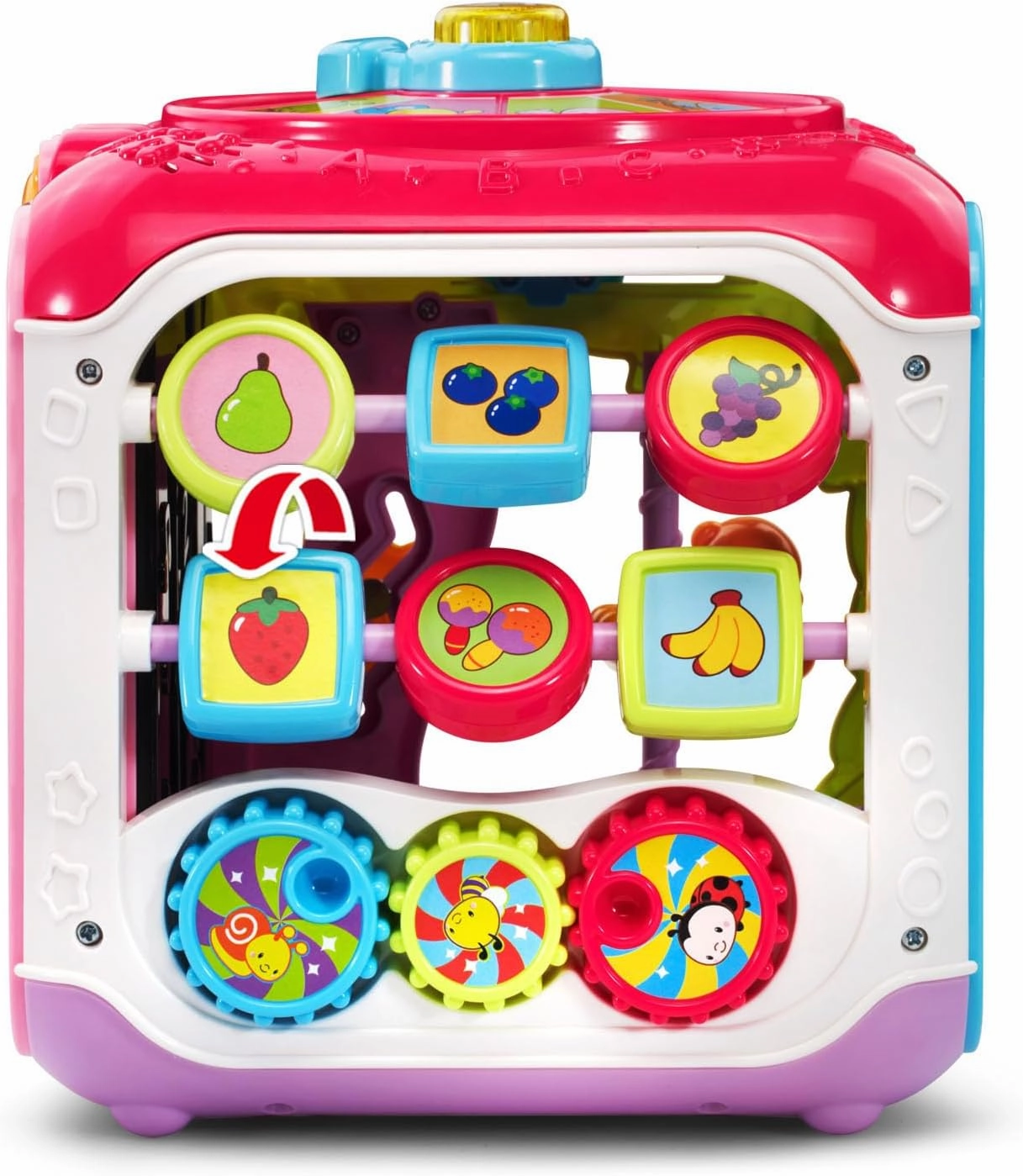 VTech Sort and Discover Activity Cube (Frustration Free Packaging), Pink