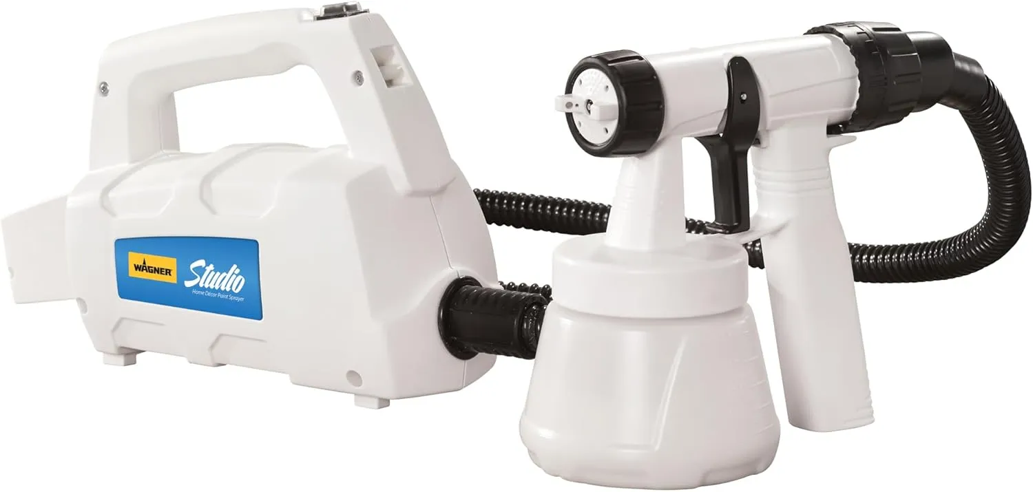 Wagner Spraytech 0529033 Home Décor HVLP Paint Sprayer, Chalk Paint Spray Gun, Milk Painting Tool, Latex Paint Spray for Home, Control Spray Painting Gun, Finish Sprayer, White, Studio Home Décor